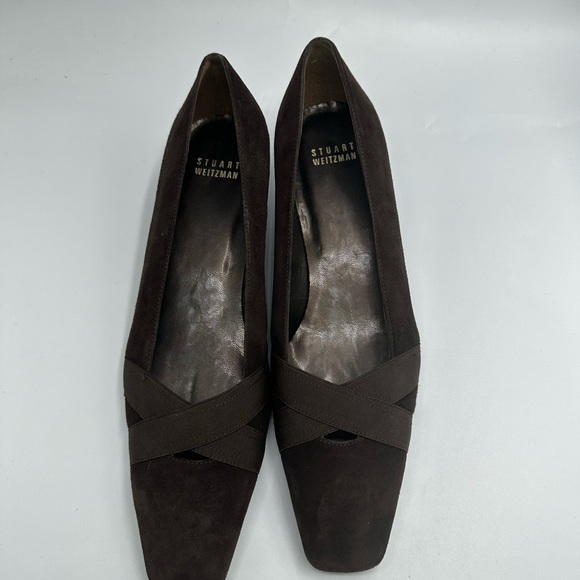 Stuart Weitman Brown Suede Women Shoe Size 8M - Picture 6 of 12